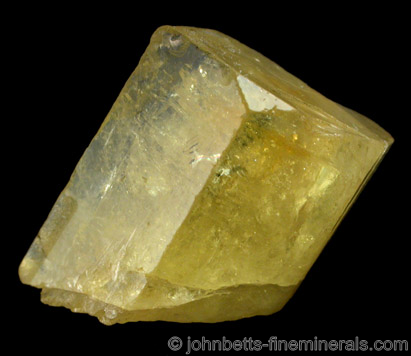 Single Heliodor Crystal from Minas Gerais, Brazil