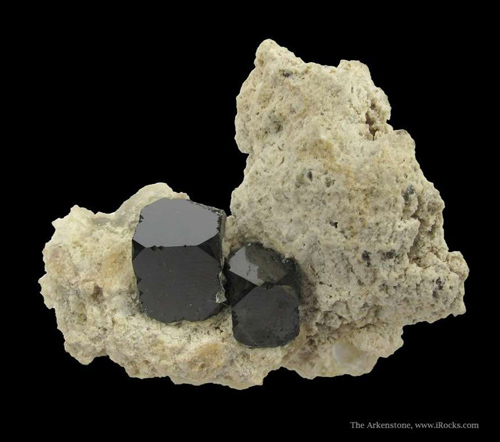 Bixbyite with Hyalite Opal from Wah Wah Mts, Beaver Co., Utah