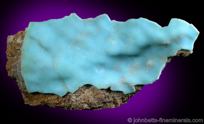 Blue Aragonite Crust from Erzberg, Eisenerz, Styria, Austria