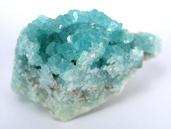 Blue-Green Boracite Crystals from Boulby Mine, Loftus, North Yorkshire, England, UK