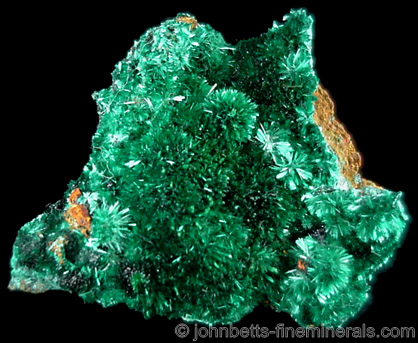 Deep Green Velvety Brochantite from Grandview Mine, Coconino County, Arizona