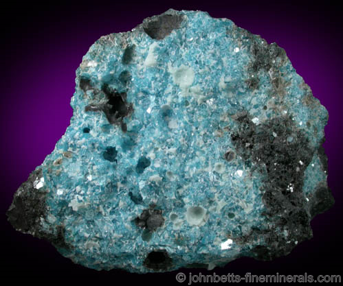 Blue Brucite Crystals from Kalahari Manganese Field, Northern Cape Province, South Africa
