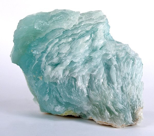 Blue, Wavy Brucite Crystals from Wessels Mine, Hotazel, Kalahari manganese fields, Northern Cape Province, South Africa