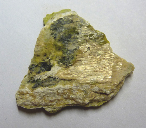 Fibrous Brucite with Serpentine from Castle Point, Hoboken, Hudson County, New Jersey