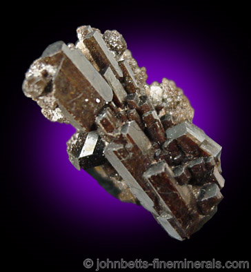 Buergerite Crystal Cluster from Mexquitic, San Luis Potosi, Mexico