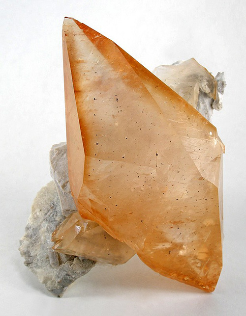Large Orange Calcite Scalenohedron from Elmwood Mine, Carthage, Smith County, Tennessee