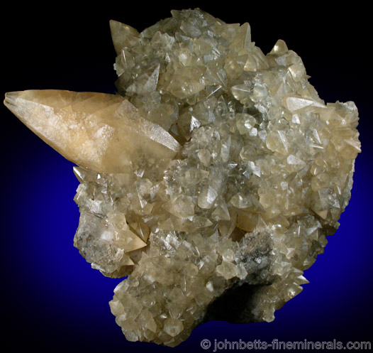 Scalenohedral Calcite Crystal from Pugh Quarry, Custar, Wood County, Ohio.