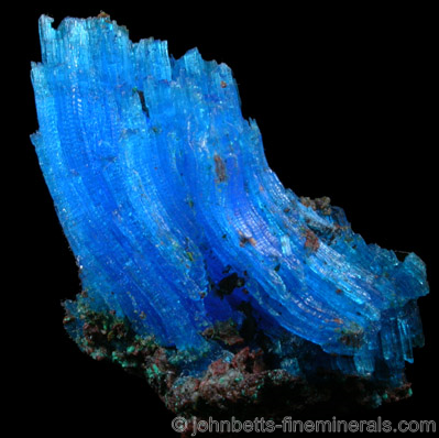 Curved Chalcanthite Crystals from Planet Mine, La Paz County, Arizona