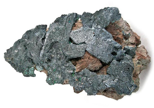 Chalcocite Crystal Coating from Chimney Rock Quarry, Bound Brook, New Jersey