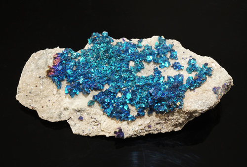 Iridescent Blue Chalcopyrite from Sweetwater Mine, Ellington, Viburnum Trend District, Reynolds Co., Missouri