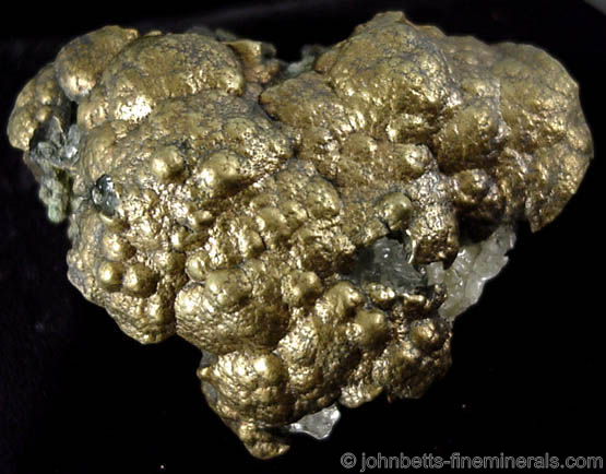Botryoidal Chalcopyrite from Chimney Rock Quarry, Bound Brook, Somerset County, New Jersey