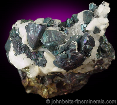 Dark Chalcopyrite Crystals from Zacatecas, Mexico