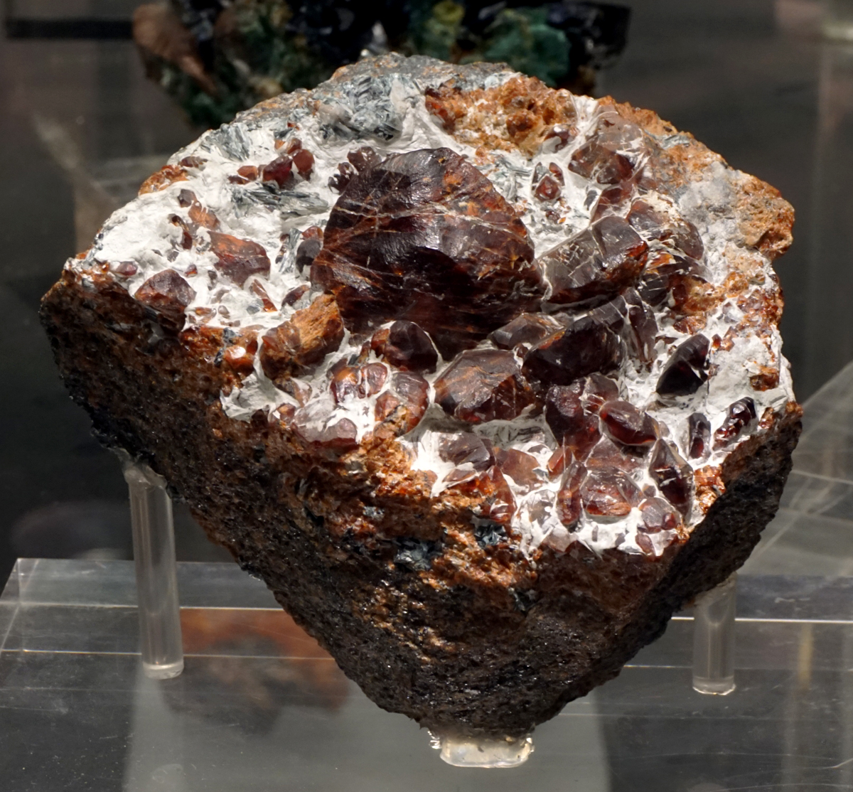 Large Chondrodite Crystal Cluster from Tilly Foster Fine, Brewster, Putnam Co., New York