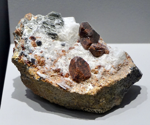 Large Chondrodite Crystals with Clinochlore from Tilly Foster Mine, Brewster, New York