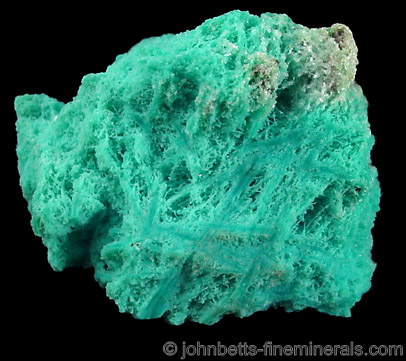 Chrysocolla Crusty Finger Mass from Ray Mine, Mineral Creek District, Pinal County, Arizona