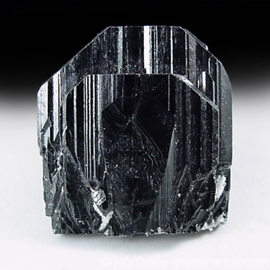 Lustrous Black Columbite Crystal from Muiane Mine, Alto Ligonha pegmatites, Mozambique