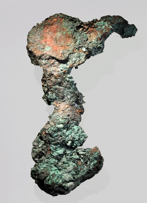 Thick Copper Dendrite from Mohawk Mine, Mohawk, Keweenaw Co., Michigan