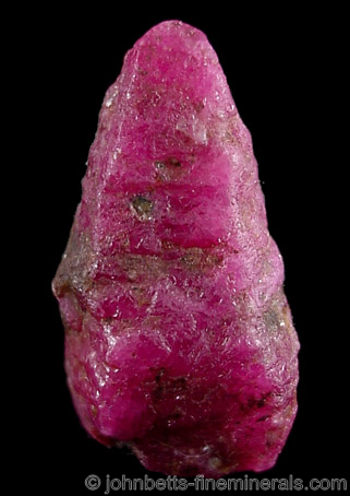Hexagonal Ruby Crystal from Taita Hills, Tsavo West, Kenya