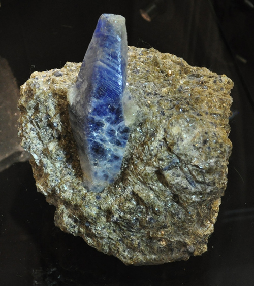 Sapphire Crystal in Mica Matrix from Lajuar Darrah, Sar-e-Sang, Badakhshan, Afghanistan