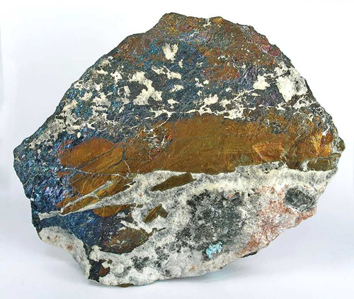 Covellite with Chalcopyrite from Bisbee, Warren District, Mule Mts, Cochise Co., Arizona