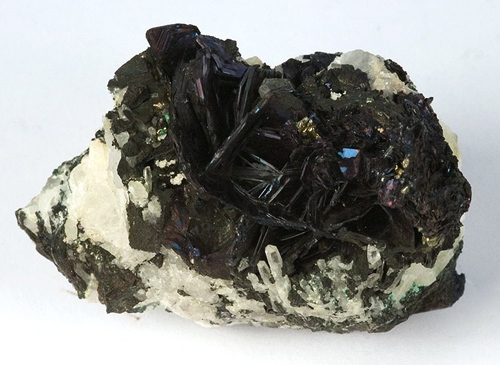 Bladed Covellite Crystals from Butte, Butte District, Silver Bow Co., Montana