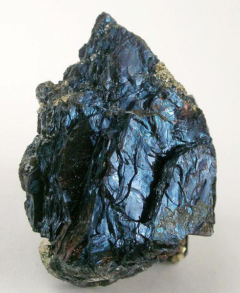 Covellite on Pyrite Matrix from East Colusa Mine, Butte, Butte District, Silver Bow Co., Montana