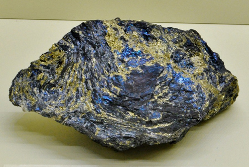 Iridescent Covellite Vein from Leonard Mine, Butte, Butte District, Silver Bow Co., Montana