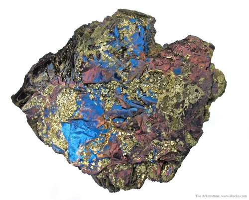 Covellite and Pyrite from Calabona Mine, Alghero, Sassari Province, Sardinia, Italy