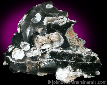 Cristobalite Pockets In Obsidian from Coso Hot Springs deposit, Inyo County, California