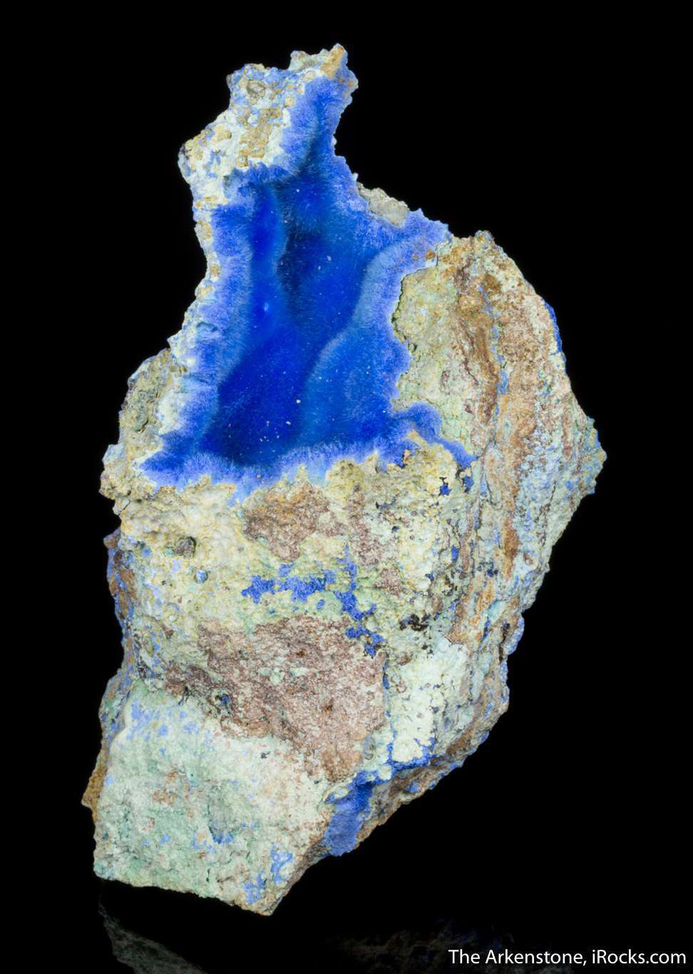 Cyanotrichite Crystal Pocket from Grand View Mine, Grand Canyon National Park, Horseshoe Mesa, Coconino Co., Arizona