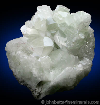 Mint-Green Datolite Crystals from Roncari Quarry, East Granby, Hartford County, Connecticut