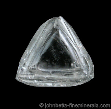 Twinned Diamond Macle Crystal from Vaal River Mining District, Northern Cape Province, South Africa