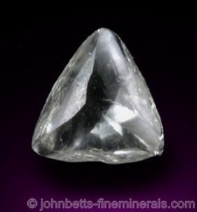 Diamond Macle from Arkansas from Crater of Diamonds State Park, Murfreesboro, Pike County, Arkansas