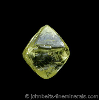 Yellow Diamond Octahedron from Diamantino, Mato Grosso, Brazil
