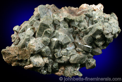 Green Diopside with White Streaks from Grass Lake, Jefferson County, New York