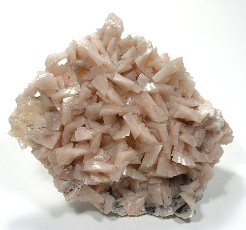Curved Pink Dolomite Crystals from Pinkley-Ober Quarry, East Petersburg, Manheim Township, Lancaster Co., Pennsylvania