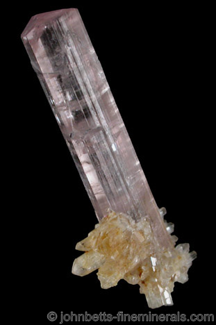 Pink Rubellite Crystal from Mount Mica, Paris, Oxford County, Maine