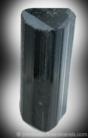 Black Elbaite Tourmaline from Minas Gerais, Brazil