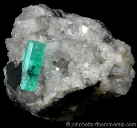 Emerald Crystal in Matrix from La Pita Mine, Maripi deposit, Vasquez-Yacopi District, Colombia
