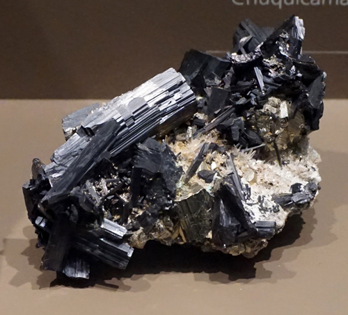 Lustrous Enargite Crystals with Pyrite from Butte, Silver Bow Co., Montana