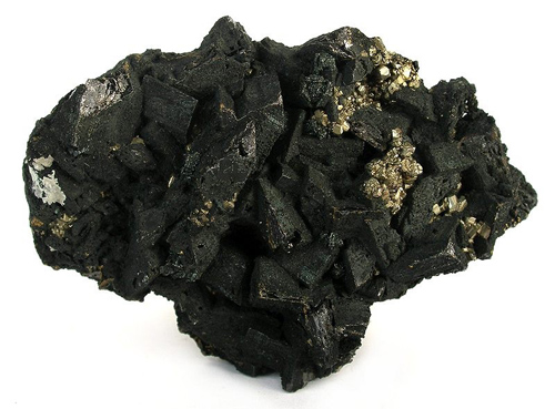 Tarnished Enargite with Pyrite from Butte, Butte District, Silver Bow Co., Montana