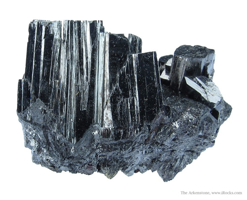 Lustrous Striated Enargite Crystal from Stewart Mine, Butte, Butte District, Silver Bow Co., Montana