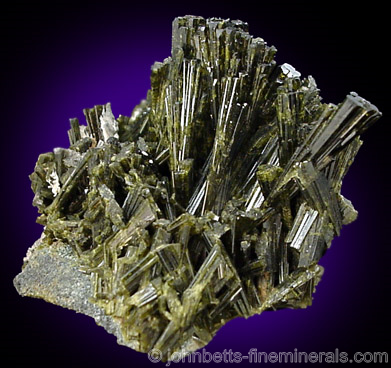 Dense Epidote Crystal Cluster from Bourg d'Oisans, Dauphine, France