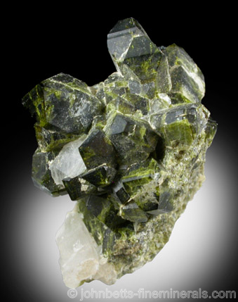 Thick Epidote Crystals from Calumet Iron Mine, Salida, Chaffee County, Colorado