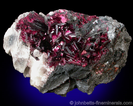 Lustrous Matrix Erythrite from Bou Azer, Morocco