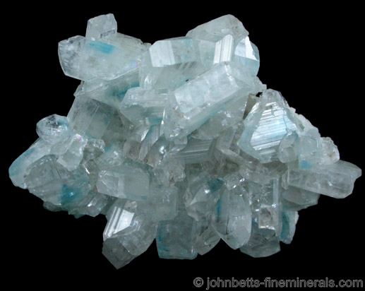 Euclase Crystal Cluster from Alto Equador, Rio Grande do Norte, Brazil
