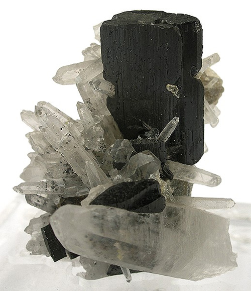 Ferberite with Quartz from Yaogangxian Mine, Yizhang Co., Chenzhou Prefecture, Hunan Province, China