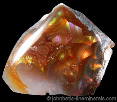 Fire Agate from Graham County, Arizona