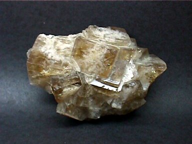 Cluster of large Fluorite cubes from Denton Mine, Hardin Co., Illinois