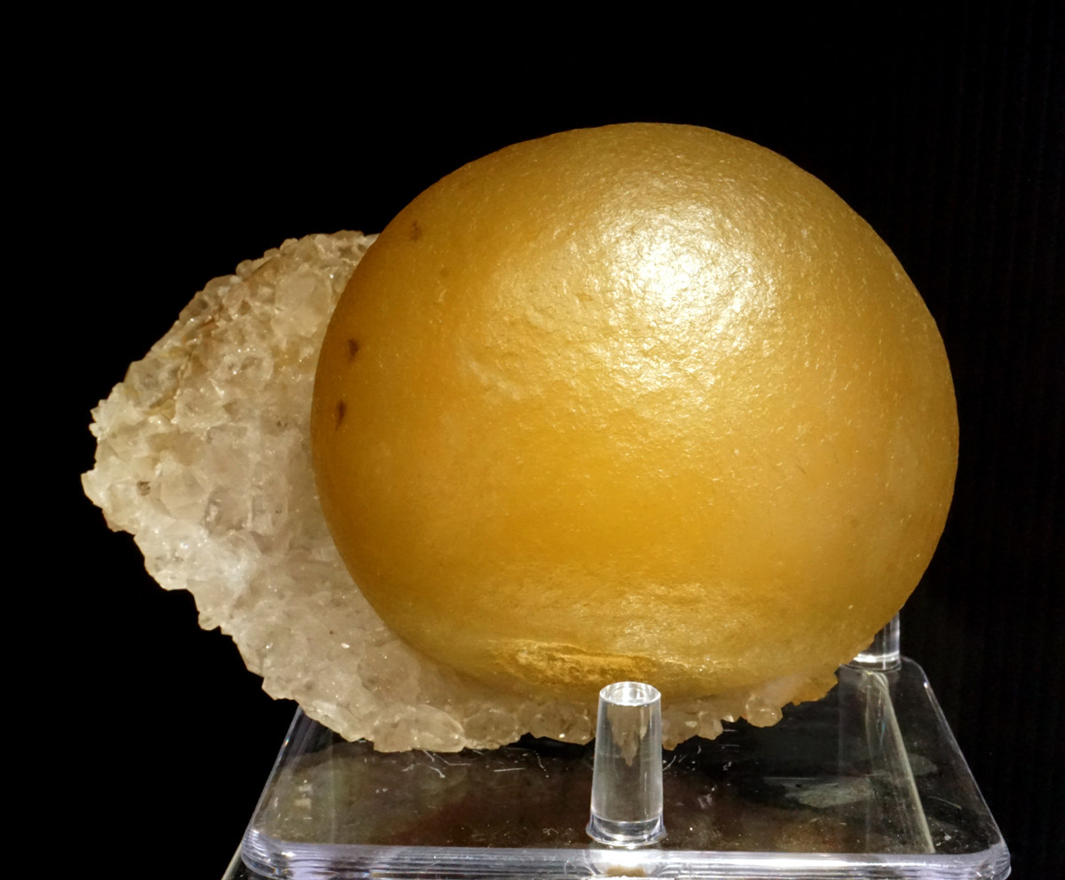 Rounded Fluorite Ball on Matrix from Mahodari, Nashik, India